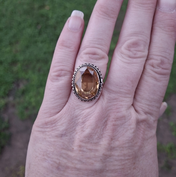 New Citrine 925 Silver Ring. - Picture 9 of 12